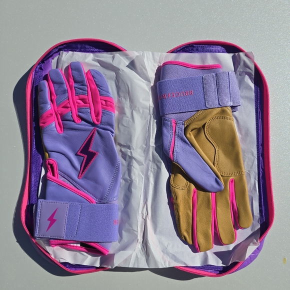 Bruce Bolt Bader Series Long Cuff Batting Gloves - Picture 2 of 4